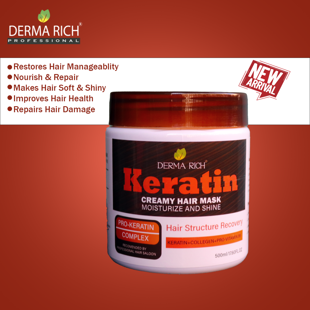 Keratin Hair Mask with Collegen and Pro-vitamin B5
