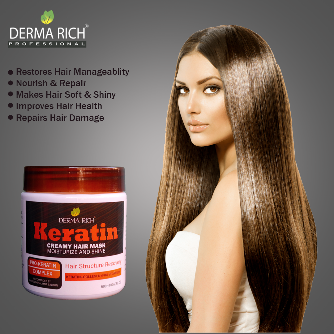 Keratin Hair Mask with Collegen and Pro-vitamin B5