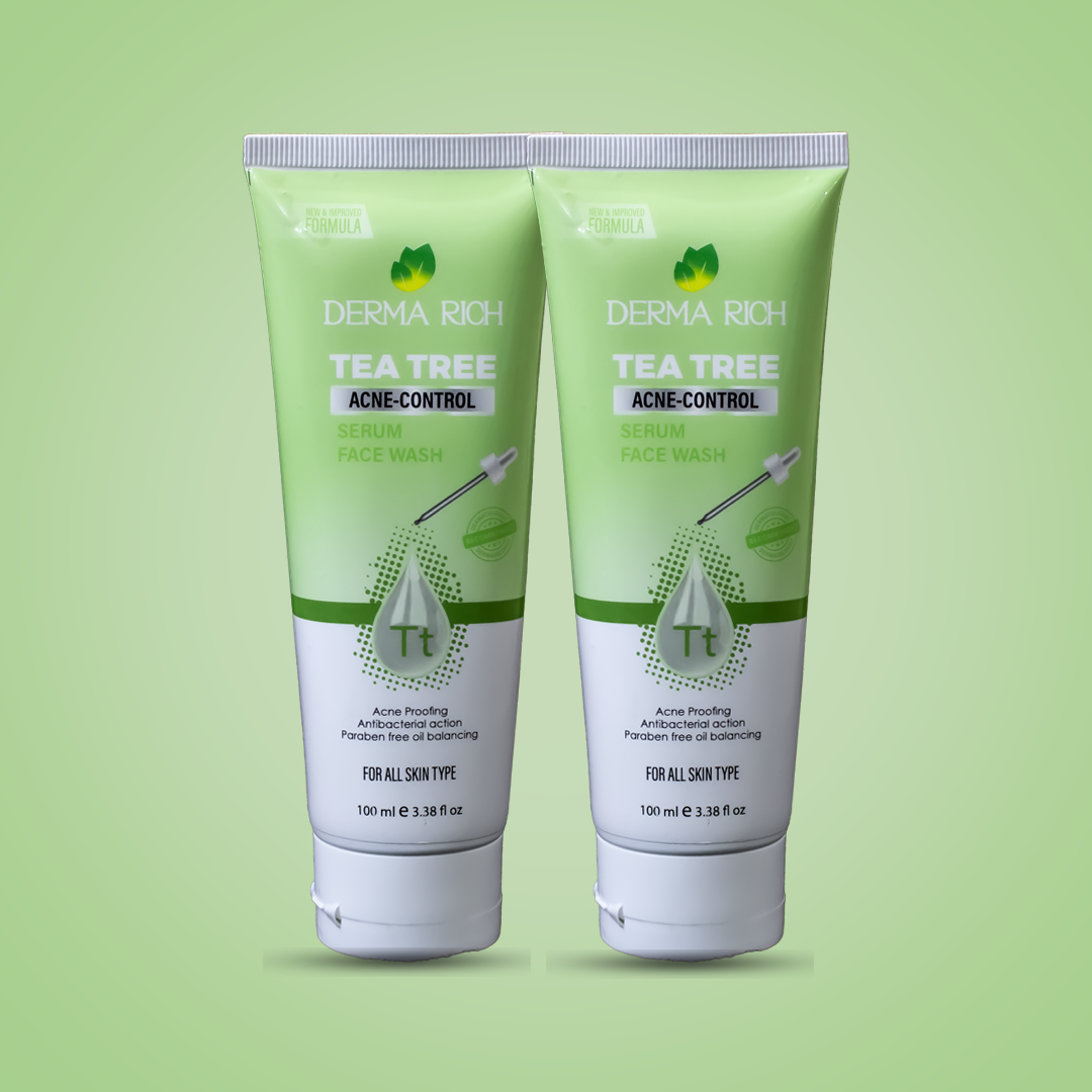 Tea Tree Face Wash Bundle (Pack of 2) – Deep Clean & Acne Control for Fresh, Oil-Free Skin