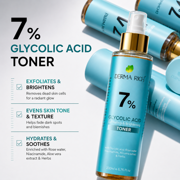The Secret to Glowing Skin? Derma Rich's 7% Glycolic Acid Toner (Here's Why It Works)