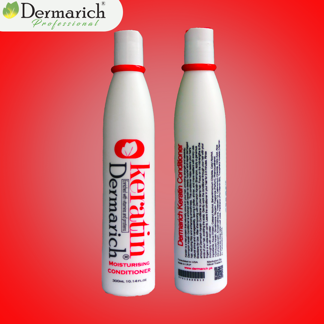 Dermarich Keratin Nutrition and Moisturizing Smooth Shampoo and Conditioner