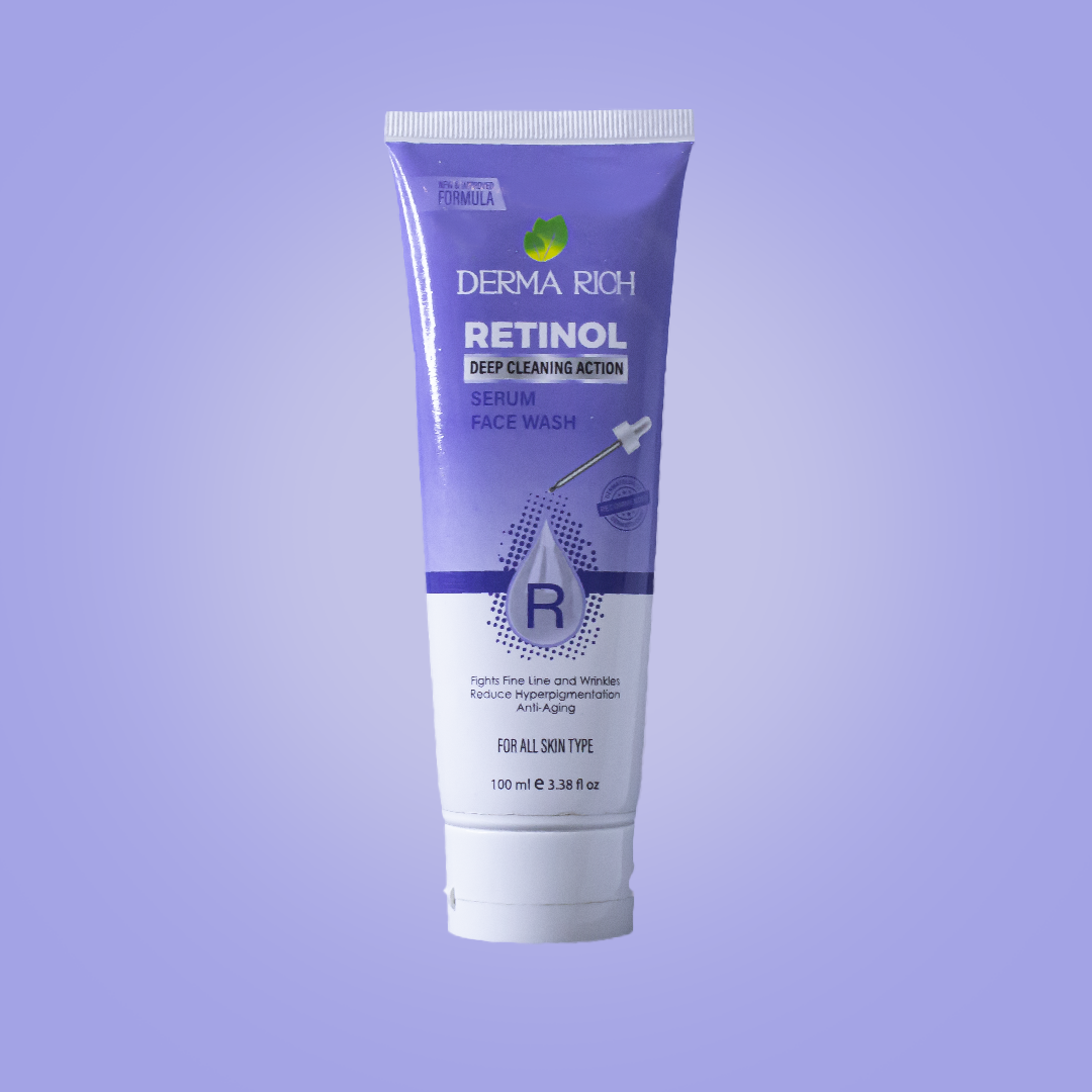 Derma Rich Retinol Anti-Aging Bundle – Face Wash & Serum Set