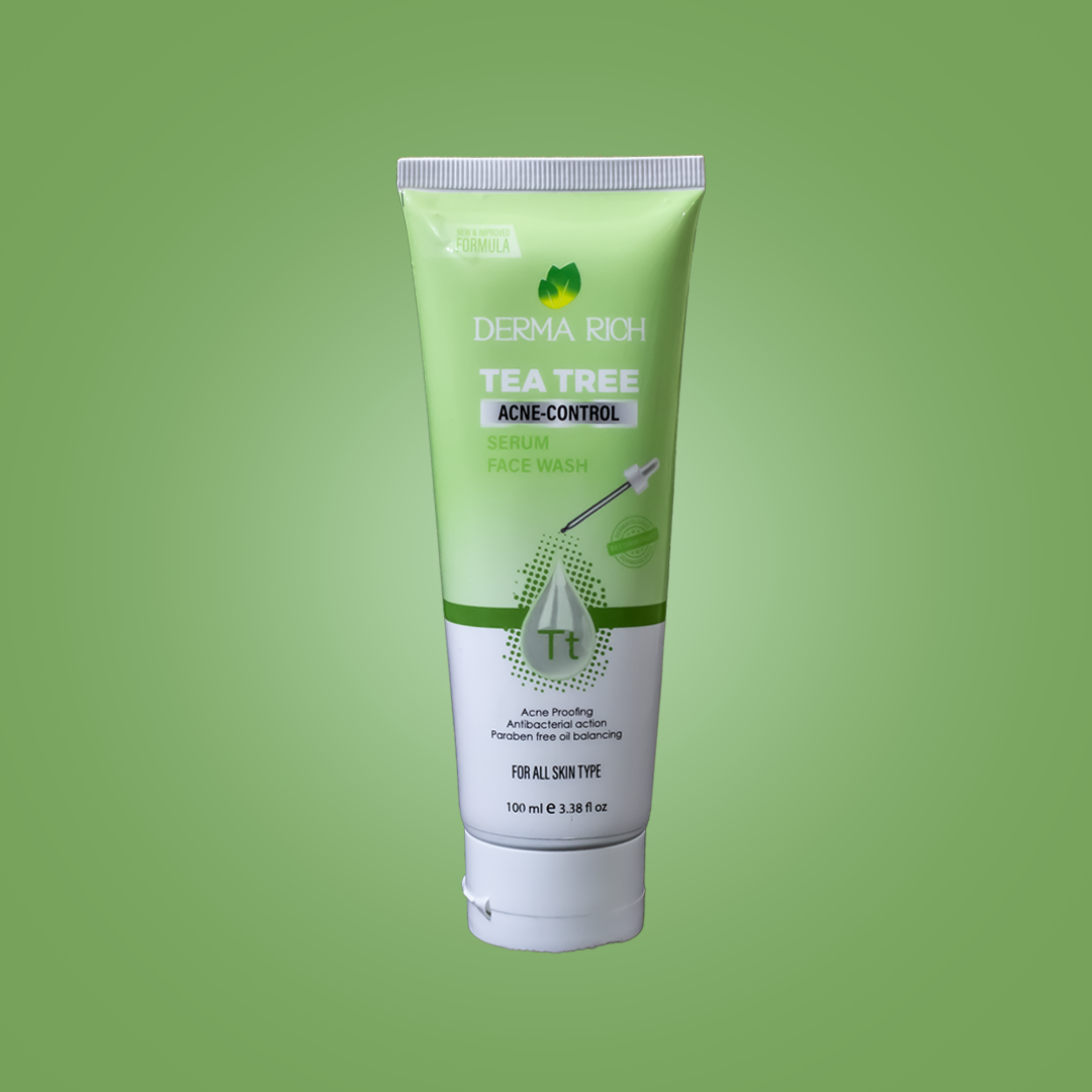 Derma Rich Tea Tree Acne Control Bundle – Face Wash & Serum