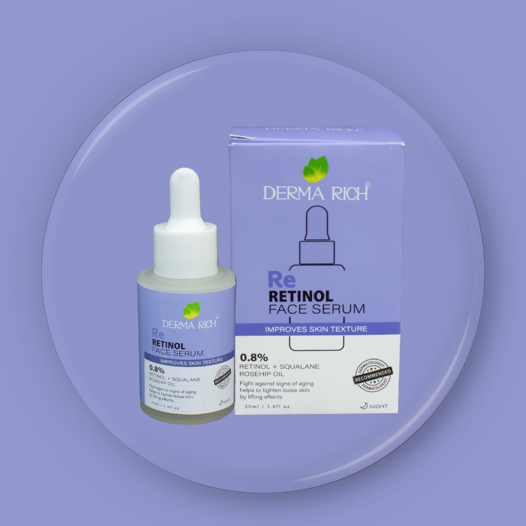 Derma Rich Retinol Anti-Aging Bundle – Face Wash & Serum Set