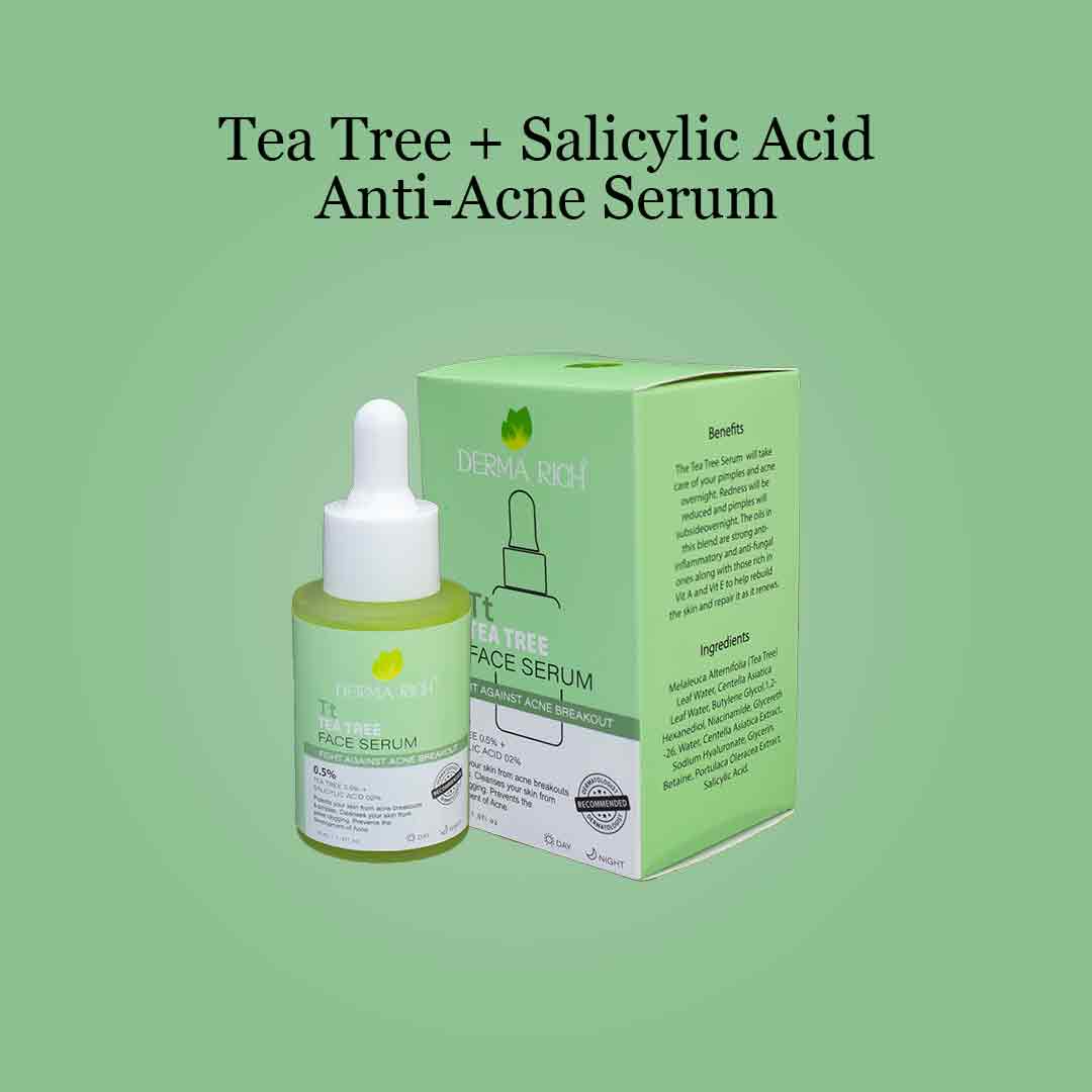 Derma Rich Tea Tree Face Serum 0.5% – Acne Control & Clear Skin