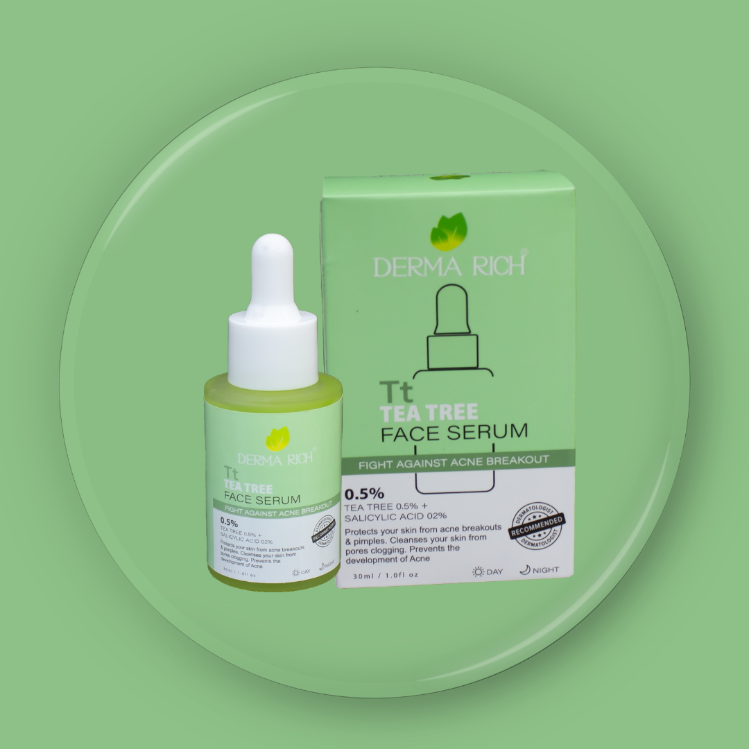 Derma Rich Tea Tree Face Serum 0.5% – Acne Control & Clear Skin