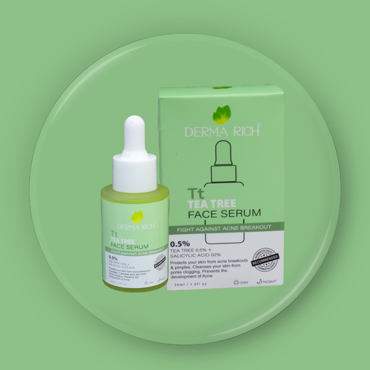 Derma Rich Tea Tree Face Serum 0.5% – Acne Control & Clear Skin